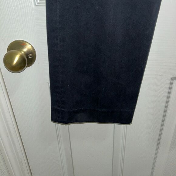 Land's End Women's Pants Straight Wide Leg Size 28 (8T) Navy Blue Casual - Picture 4 of 6